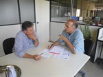 Dirceu Alves em reunião com secretário de Obras