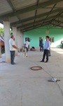 Pedro Kawai visitas obras no varejão do bairro Jupiá