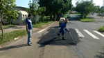 Kawai acompanha os trabalhos da Secretaria de Obras