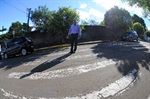 Parlamentar quer a repintura da faixa de pedestre em frente à escola municipal João Otávio Ferraciu