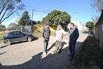 Longatto conversou com moradores locais