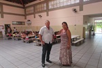 Vereador Osvaldo Schiavolin e a diretora Eloisa