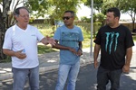 Vereador com instrutores de autoescolas