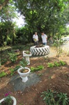 Antigo lixão foi transformado em jardim por morador