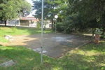 Praça após os trabalhos da equipe responsável