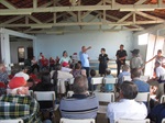 Reunião no centro comunitário do bairro Anhumas 
