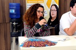 Representante do projeto "Prevenir faz bem", Rosângela Souza participou da cerimônia de abertura da campanha 