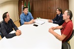 Segundo secretário da Mesa Diretora, Bandeira recepcionou a comitiva de Cerqueira César