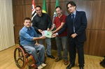 Segundo secretário da Mesa Diretora, Bandeira recepcionou a comitiva de Cerqueira César