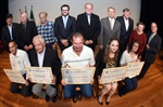 Solenidade de Longatto e Gilmar Rotta homenageou cinco trabalhadores do campo