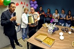 Maria Lúcia recebeu homenagem pelos 23 anos de trabalho