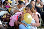 Mães participaram do "mamaço" ao final do evento