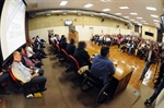 Ato em defesa da Unimep, no último dia 17, reuniu cerca de 300 pessoas no salão nobre