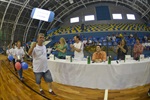 Cerimônia de abertura foi realizada no Ginásio Municipal "Waldemar Blatkauskas"