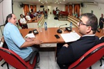 José Aparecido Longatto e Vinicius Roccia durante o quarto encontro do Fórum do Corumbataí