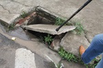 Foto mostra como estava a boca de lobo antes de o pedido de Tozão ser atendido