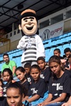 Estádio Barão da Serra Negra recebeu, nesta terça-feira, autoridades para comemorar a marca de 10 mil crianças atendidas no projeto Clinica Hyundai de Futebol Infantil