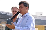 Estádio Barão da Serra Negra recebeu, nesta terça-feira, autoridades para comemorar a marca de 10 mil crianças atendidas no projeto Clinica Hyundai de Futebol Infantil