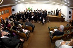 Anfiteatro do Centro Cívico recebeu a solenidade, de iniciativa de Maestro Jonson