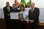 Anfiteatro do Centro Cívico recebeu a solenidade, de iniciativa de Maestro Jonson