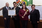 Anfiteatro do Centro Cívico recebeu a solenidade, de iniciativa de Maestro Jonson