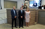 Antonio e e Elsa Magro estiveram na Câmara durante a 58ª reunião ordinária