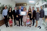 Antonio e e Elsa Magro estiveram na Câmara durante a 58ª reunião ordinária