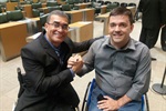 Bandeira participou de homenagem ao Dia do Policial Militar Portador de Deficiência Física, nesta sexta-feira
