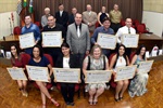 Solenidade homenageou dez trabalhadores do comércio de Piracicaba