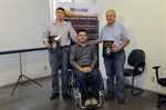 Presidente e diretor da empresa receberam homenagem do vereador André Bandeira