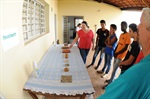 Segunda parte da visita falava sobre a reciclagem de materiais.