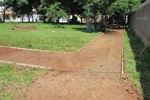 Gilmar Rotta acompanha revitalização de área verde no bairro Eldorado