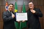 Vereador Rerlison homenageou treinador de Muay Thai