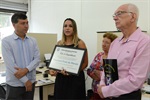 Pedro Kawai parabeniza Gleyciane Frois de Morais