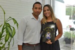 Pedro Kawai parabeniza Gleyciane Frois de Morais