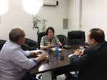 Nancy Thame se reuniu com o presidente da OAB Piracicaba, Jeferson Goularte