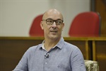 Evandro Evangelista durante o programa "Câmara Convida", exibido pela TV Câmara na tarde de hoje (2)