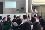 Em visita à escola estadual, Kawai falou sobre a imigração japonesa ao Brasil