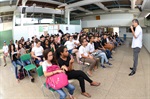 Em visita à escola estadual, Kawai falou sobre a imigração japonesa ao Brasil