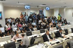 Plenário ficou lotado em ato em memória a Marielle e Anderson