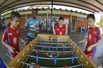 Pedro Kawai acompanha atividades do programa Educando pelo Esporte