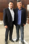 Kawai com o assessor do prefeito João Dória, Marcelo Missa
