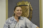 Coronel Adriana participou da entrega de homenagens nesta quarta-feira