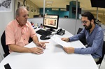 Gilmar Rotta e Fabrício Reiner, assessor da senadora Marta Suplicy