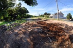 Obra da pista de caminhada estava há seis meses abandonada