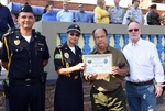 Homenagem entregue aos guardas civis aposentados em 2017/2018.