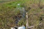Acúmulo de água em terreno no Pau Queimado gera insegurança em proprietária