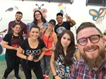 André Bandeira participa de sessão de fotos com alunos da Apae