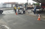 Semob instalou canaleta nesta quinta-feira; solicitação foi feita em maio, por Abdala