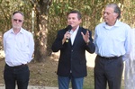 Familiares do homenageado acompanharam cerimônia no Parque Jupiá